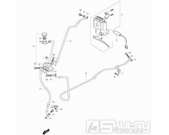 41-1 Hlavní brzdový válec zadní brzdy - Hyosung MS3 250i