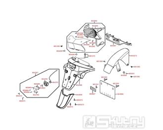 F19 Zadní světlo / zadní blatník - Kymco Grand Dink 50S