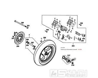 F07 Přední kolo s brzdou - Kymco Grand Dink 250