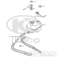 F10 Nádrž / Palivový kohout / Palivový filtr - Kymco DJ 125 S KN25GA