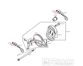 F09 Zadní brzda - Kymco PULSAR 125 [RJ25CB]