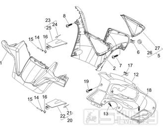 3.01 Kryt řidítek, plexi štít - Gilera Nexus 250 4T LC 2006 UK (ZAPM35300)