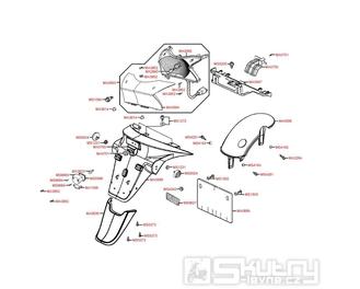 F18 Zadní světlo / zadní blatník - Kymco Grand Dink 125S