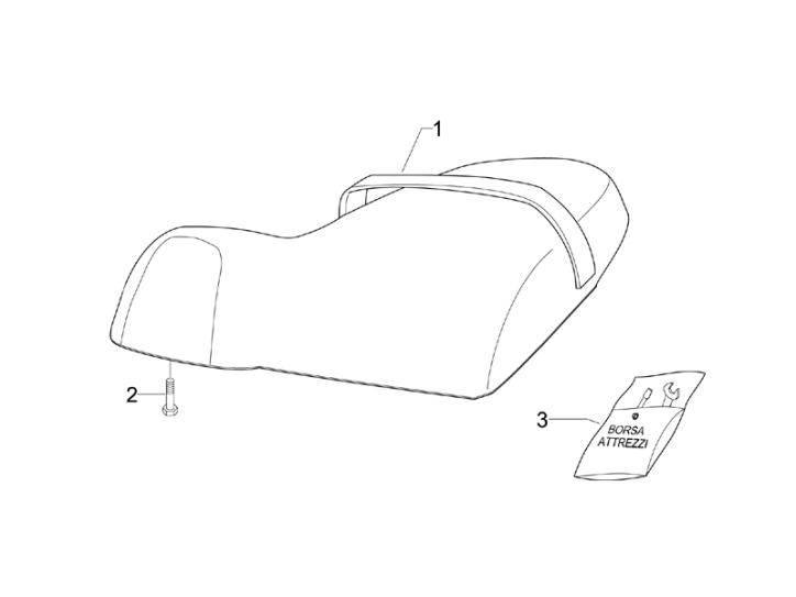 2.39 Sedadlo - Gilera Stalker 50 2T 2008-2011 (ZAPC40100, ZAPC40101)