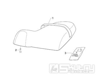 2.39 Sedadlo - Gilera Stalker 50 2T 2008-2011 (ZAPC40100, ZAPC40101)