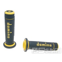 Gripy Domino A180 ATV v černo-žlutém provedení o průměru 22/22mm