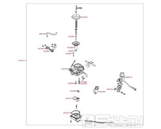 E05 Karburátor - Kymco Agility 125 City