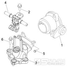 1.36 Škrtící klapka, vstřikovač - Gilera Nexus 500 4T LC 2009-2011 (ZAPM35200)