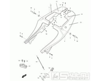 37 Zadní plasty - Hyosung GT 650i N (Naked)