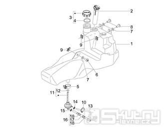 2.47 Palivová nádrž - Gilera Stalker 50 Naked 2008 (UK - ZAPC40102)