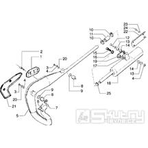 T13 Výfuk - Gilera GSM 50ccm EBS do 2005 (VTBC33200...)