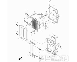 44 Olejový chladič - Hyosung RX 125D E3 (XRX 125D E3)