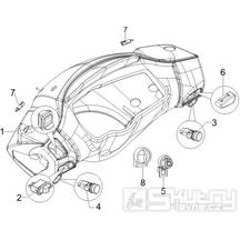 6.01 Přepínače světel a blinkrů - Gilera Runner 50 SP 2010-2012 (ZAPC46100, ZAPC46300, ZAPC4610001)