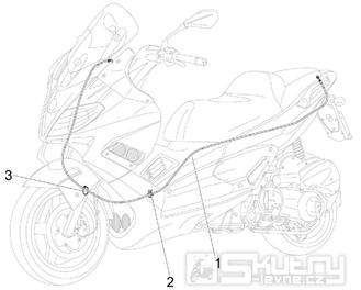 5.03 Brzdové lanko - Gilera Nexus 300ie 4T LC 2009-2011 (ZAPM35600)