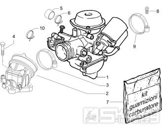 1.39 Karburátor - Gilera Runner 125 "SC" VX 4T 2006-2007 (ZAPM46100)