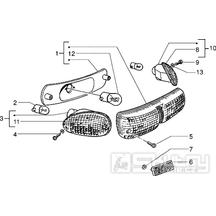 T38 Zadní světlomet a blinkry - Gilera Storm 50ccm 1998-2005 (TEC2T...)