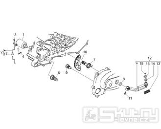 1.20 Elektrický startér motoru, nakopávací páka - Gilera Storm 50 2007 (UK - ZAPC29000)