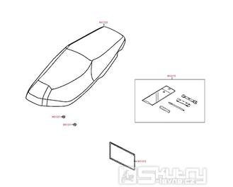 F09 Sedačka a nářadí - Kymco Super 8 50 4-Takt