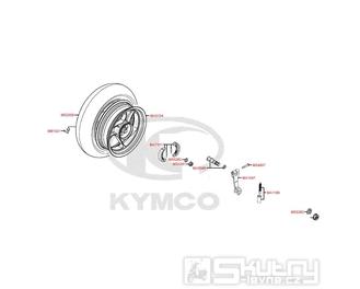 F08 Zadní kolo / Zadní brzda - Kymco DJ 125 S KN25GA