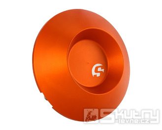 Kryt víka variátoru SIP Series Pordoi oranžový matný bez výstuhy pro Vespa LX, S, Primavera, Sprint, 946 3V i.e. 125-150ccm