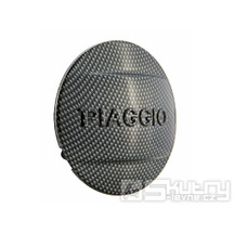 Kryt víka variátoru SIP s logem Piaggio karbonový pro Vespa ET4, LX, LXV, S, GTS 125-300