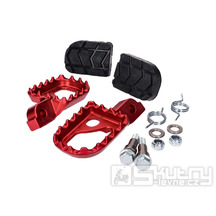 Stupačky CNC červené 16x24x3mm pro Beta RR 50 Enduro
