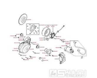 E06 Dobíjení, startér a kryt dobíjení - Kymco PULSAR 125 II [KE25RF]