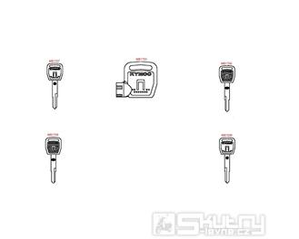 F23 Klíčové polotovary a fixy pro opravu laku - Kymco People GT 300i