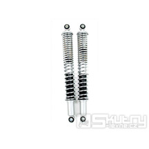 Zadní tlumiče hydraulické 405mm, oka 8/10mm pro Hercules K 50, DKW RT, KTM Comet – sada 2 ks