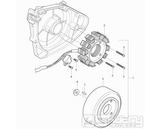 18 Magneto dobíjení - Hyosung RT 125D Karion