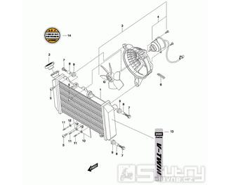 03 Vodní chladič / Ventilátor - Hyosung GT 650 S & R