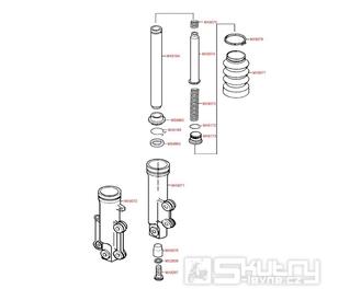 F07 Vidlice - Kymco YUP 50