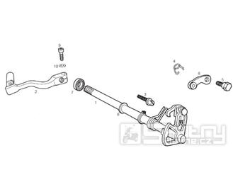 65.17 Řadící páka, tyč řazení - Gilera SMT 50 D50B0 od roku 2005 (ZAPABB01)