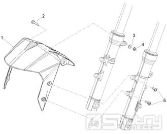 Přední blatník pro Aprilia SR GT COMPACT 125 ie 4T 4V LC 21- E5 (EMEA-EU) [RP8MD5100]