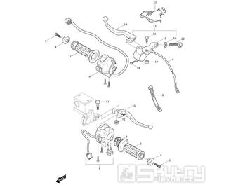 39 Gripy / Přepínače / Páčky - Hyosung GT 250i RF
