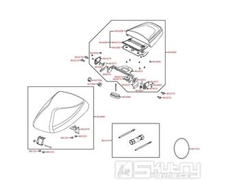 F09 Sedačka a nářadí - Kymco Agility 50 MMC 4T