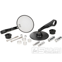 Sada zrcátek do konců řídítek Moto Nostra 1409, hliník CNC, kulatá Ø95mm