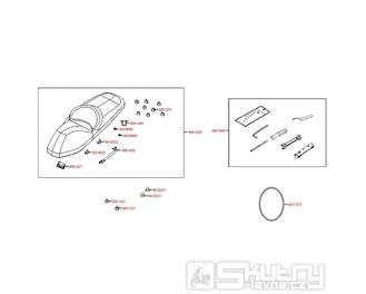 F09 Sedačka / Nářadí - Kymco Downtown 125i ABS SK25AC