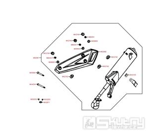 F14 Výfuk - Kymco DJ 50 S KG10B