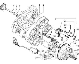 T11 Magneto dobíjení - Gilera RK 50 (VTBC 08000 0001001)