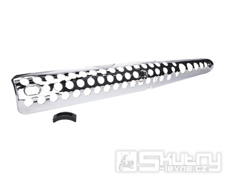 Tepelný štít výfuku chromovaný 85x695mm pro Simson S51, S53, S70, S83 Enduro