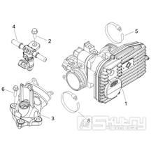 1.36 Škrtící klapka, vstřikovač - Gilera Nexus 250 4T LC 2006 (ZAPM35300)