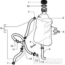T23 Nádobka chladící kapaliny - Gilera Runner VXR 200 4T (ZAPM24300...)