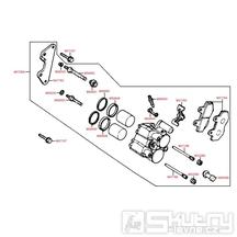 F07 Přední brzdoý třmen - Kymco PULSAR 125 [RJ25CB]