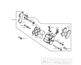 F07 Přední brzdoý třmen - Kymco PULSAR 125 [RJ25CB]