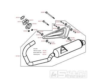 F15 Výfuk - Kymco PULSAR 125 [RJ25CB]