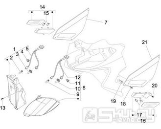 6.03 Přední světlo a blinkry - Gilera Nexus 500 SP 4T LC 2006-2007 (ZAPM35200)