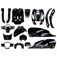 Sada kapotáže základová černá 16 dílů pro SYM Fiddle 3 r. 2014-2020