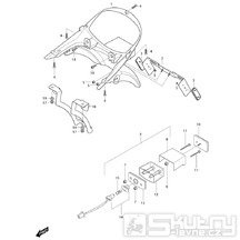 50 Zadní blatník a osvětlení SPZ - Hyosung GV 650i E
