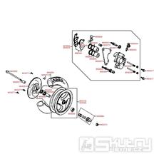 F07 Přední kolo s brzdou - Kymco Super 9 LC 50
